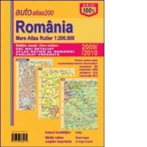 Romania mare atlas rutier 1:200 000