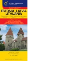 Harta rutiera Estonia, Letonia, Lituania