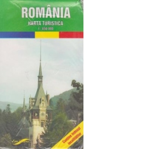 Harta turistica Romania (Scara 1:850.000)