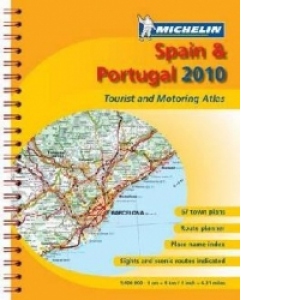 Spain and Portugal 2010 Atlas A4 Spiral