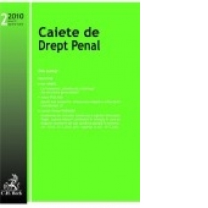 Caiete de Drept Penal, Nr. 2/2010