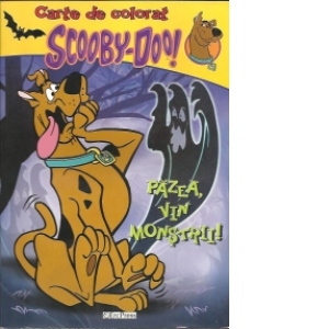 Scooby-Doo!-Pazea,vin monstrii !-carte de colorat