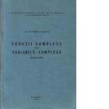 Functii complexe de variabila complexa - Exercitii
