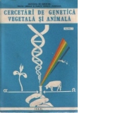 Cercetari de genetica vegetala si animala, Volumul I