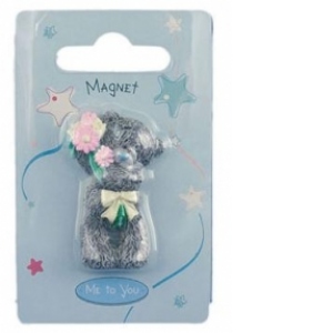 Magnet Ursulet cu buchet de flori Friend