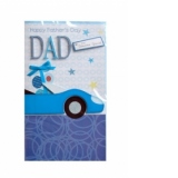 Felicitare hand made - Happy Father s Day (format A4)