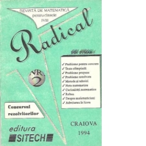Radical, Nr. 2 / 1994 - Revista de Matematica pentru clasele I-VIII