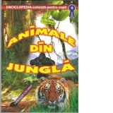 Animale din jungla - Carte de colorat
