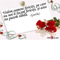 Card magnetic laminat (model 13) - Vedem oameni fericiti, pe care nu noi ii facem fericiti, si asta nu putem rabda (Goethe)