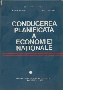 Conducerea planificata a economiei nationale