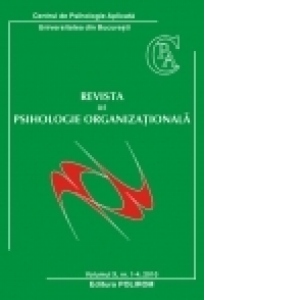 Revista de psihologie organizationala. Volumul X, nr. 1-4, 2010
