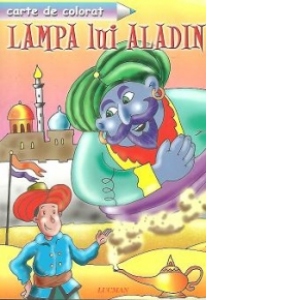 Lampa lui Aladin - carte de colorat