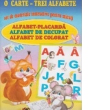 O carte - trei alfabete (set materiale instructive pentru micuti)