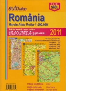 AutoAtlas Romania - Marele atlas rutier 1:200.000 (Editie 2011)