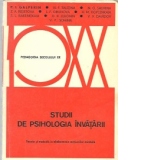 Studii de psihologia invatarii (Teorie si metoda in elaborarea actiunilor mintale)