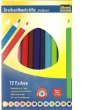 Creioane color triunghiulare Jumbo - 12 bucati