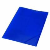 Mapa PP A4 15 mm cu elastic, albastra