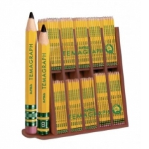 Creioane TEMAGRAPH, display lemn - 576 piese