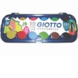 Acuarele Giotto 12 culori + pensula inclusa, diametru 30 mm