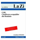C.O.R. Clasificarea ocupatiilor din Romania. Cod 449. Actualizat la 25.08.2011