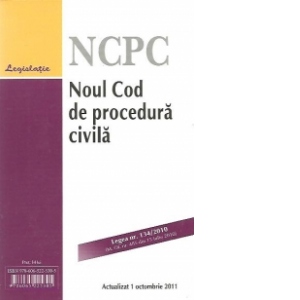 Noul cod de procedura civila, actualizata la 16.01.2012