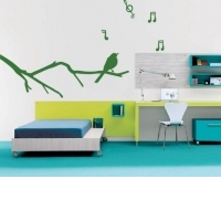 Sticker decorativ Cantecul pasarii(37x95)