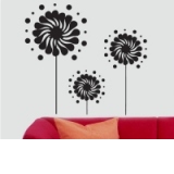 Sticker decorativ Floare funny(40x37)