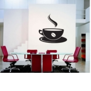 Sticker decorativ Ceasca de cafea(60x61)