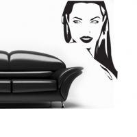 Sticker decorativ Beautyful girl(60x92)