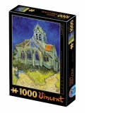 Puzzle 1000 piese Vincent Van Gogh - The church of Auvers
