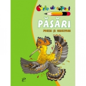 Pasari - Poezii si ghicitori. Carte de colorat
