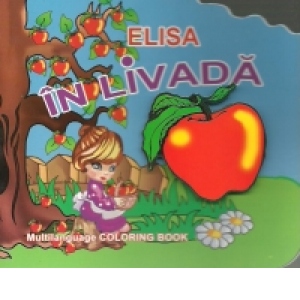 Elisa in livada - Carte de colorat