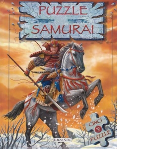 Samurai. Carte-puzzle cu 24 de piese (contine 5 puzzle)