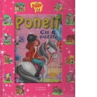 Carte-Puzzle - Poneii (cu 8 puzzle)