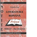 Literatura romana. Sinteze pentru examenul de Bacalaureat (2012) - Proza