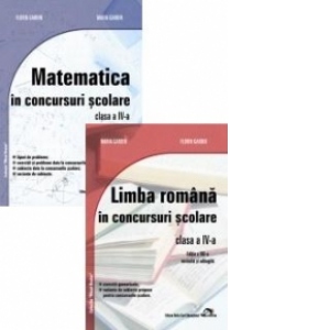 Set 2 Culegeri pentru concursuri scolare Clasa a IV-a, editie 2012: Matematica; Limba Romana