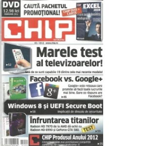 Chip cu DVD Februarie 2012 - Marele test al televizoarelor!