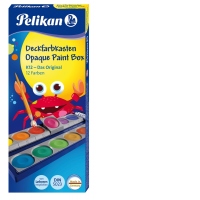 Acuarele K12, 12 culori detasabile + tub alb de zinc