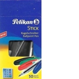 Pix Stick, unica folosinta, capac + mina culoare negru, Pelikan
