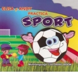 Elisa si Andy practica sport - Carte de colorat