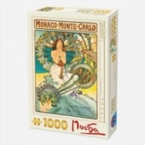Puzzle 1000 piese Alphonse Mucha: Monaco Monte-Carlo