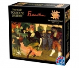 Puzzle 515 piese Henri de Toulouse-Lautrec - Marcelle Lender Dancing the Bolero in Chilperic