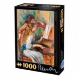 Puzzle 1000 piese Pierre Auguste Renoir - Girls at the piano