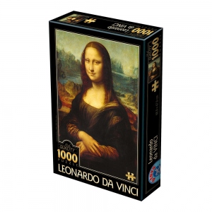 Puzzle 1000 piese Leonardo da Vinci - Mona Lisa