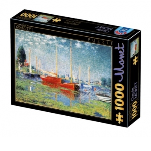 Puzzle 1000 piese Claude Monet - Red Boats at Argenteuil