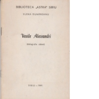 Vasile Alecsandri - Bibliografie sibiana