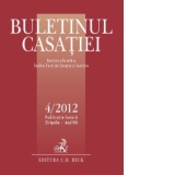 Buletinul Casatiei, nr. 4/2012