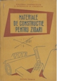 Materiale de constructie pentru zidari - Manual pentru scoli profesionale de ucenici