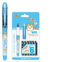 Stilou IGLE blister bleu + 6 patroane cerneala albastra