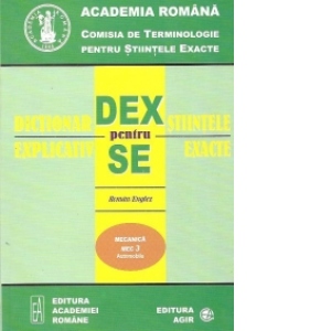 Dictionar explicativ pentru stiintele exacte - Mecanica MEC 3 (Automobile) - Roman/Englez